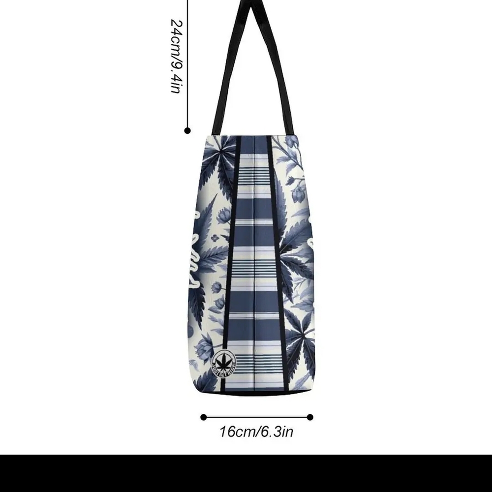 Elegant Blue Tote Bag - Picture 4 of 5